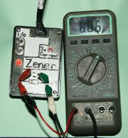 Photo-zener diode tester-with 6V zener diode