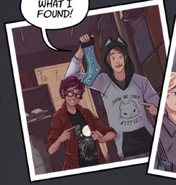 dragontaxi: Elias show me your kitties hoodie. and hoothootmotherf-ckers: Marisa Three Moon Wolf shirt and Flannel