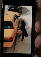 Denisetaxi.png (213 KB) Denise Pollock entering a taxi after taking the file from the safe deposit box