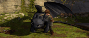 Hiccup learns a new thing from Toothless.gif