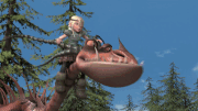 Hookfang shows it's firepower to Astrid.gif