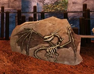 Monstrous Nightmare fossil skeleton