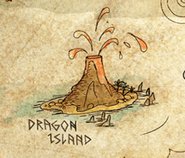 Dragon Island on Hiccup's Map