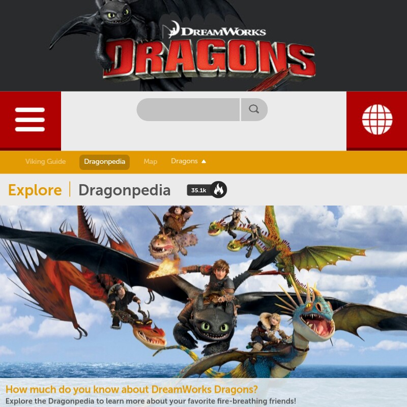 How to Train Your Dragon, Official Site