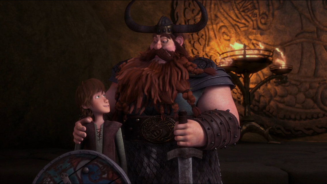 httyd hiccup and stoick father and son moments