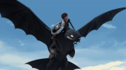 Hiccup USES HIS GRAPLING HOOK TO CATCH AN EEL.gif