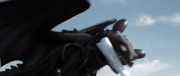 Toothless shows its creativity in the second movie.gif