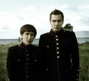 Jónsi Birgisson (right) and Alex Sommers of Jónsi's ambient music partnership they call "Jónsi and Alex".