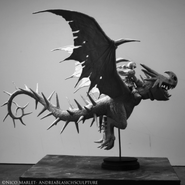 Astrid and Stormfly in HTTYD 2 by DreamWorks sculptor Andrea Blasich