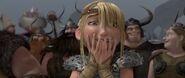 Astrid overjoyed at hearing that Hiccup is alive