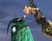 Ruffnut, saying goodbye to Scauldy