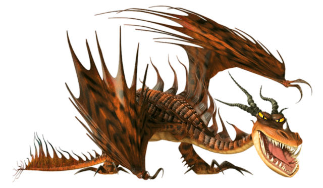 monstrous nightmare dragon on fire