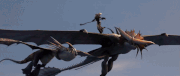 Valka walks nimble among the dragons