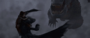 Hiccup outsmats the Red Death.gif