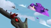 HHH - Burple and the Slinkwing headed at each other.jpg