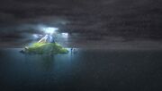 KB - Burple and Cutter being blown to Flyhopper island.jpg