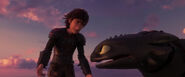 Hiccup and Toothless at the start of the second trailer