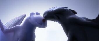 Toothless And Light Fury S Relationship How To Train Your Dragon Wiki Fandom Toothless falls in love with the light fury, which hiccup can see. how to train your dragon wiki