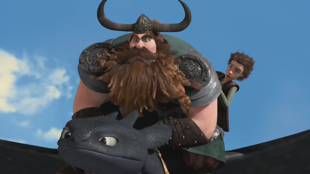 httyd hiccup and stoick father and son moments