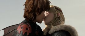 Hiccup and Astrid finishing their kiss