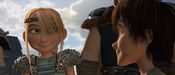 Astrid smiling at Hiccup HTTYD