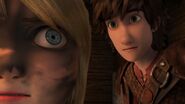 Hiccup about to respond to Astrid's question