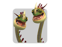 Dragon Racing: Ruffnut and Tuffnut with Barf and Belch