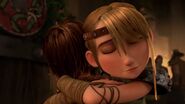 Astrid hugging Hiccup GoTNF