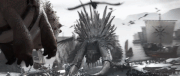 Drago's Bewilderbeast crushes under its foot a trap.gif