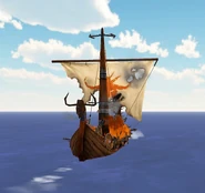 Damaged Outcast boat in School of Dragons