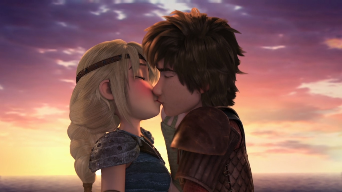 how to train your dragon 2 astrid and hiccup kissing