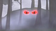 Red eyes in the fog