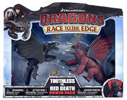 Dragons: Race to the Edge Toothless Vs. Red Death Battle Pack