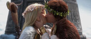 Astrid and Hiccup Wedding kiss