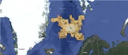 The Archipelago in relation to the real Earth
