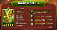 TU-Barf and Belch Stats