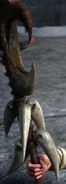 Mildew's staff's dragon head carving
