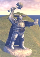 Thor Statue in the Ocean