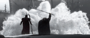 The Bewilderbeast emerges from the water.gif