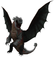 Red Death flying (transparent)