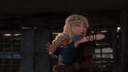 Astrid hugging Hiccup