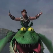 Dagur holding two daggers