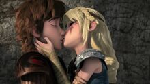 Hiccup and Astrid kissing Shel Fire, Part 1