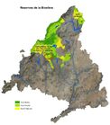 Mapa reservas biosfera 2019 Madrid