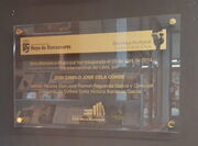 Placa de inauguración de la biblioteca Camilo José Cela (1)