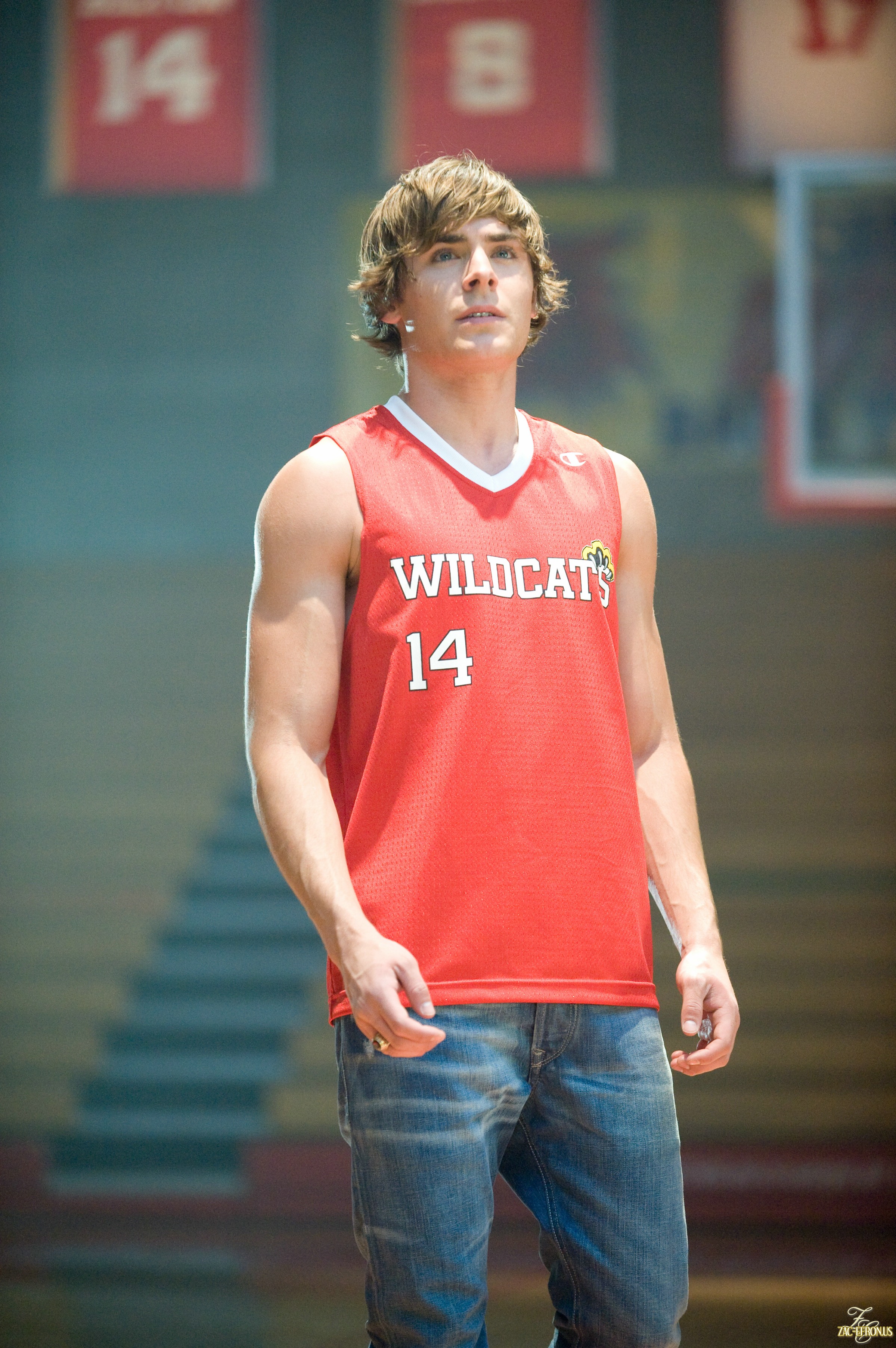 Movie Troy Bolton 14 East High School Wildcats Red Patch