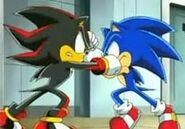 Sonic and Shadow fight