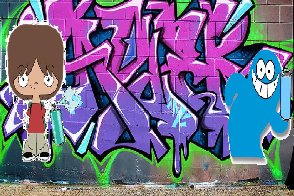 Canvas Mural Art Street Graffiti Foster S Graffiti For Imaginary Friends Shape Mural Wall Art Foster S Home For Imaginary Friends Art Stuff Hub Ideas Wiki Fandom