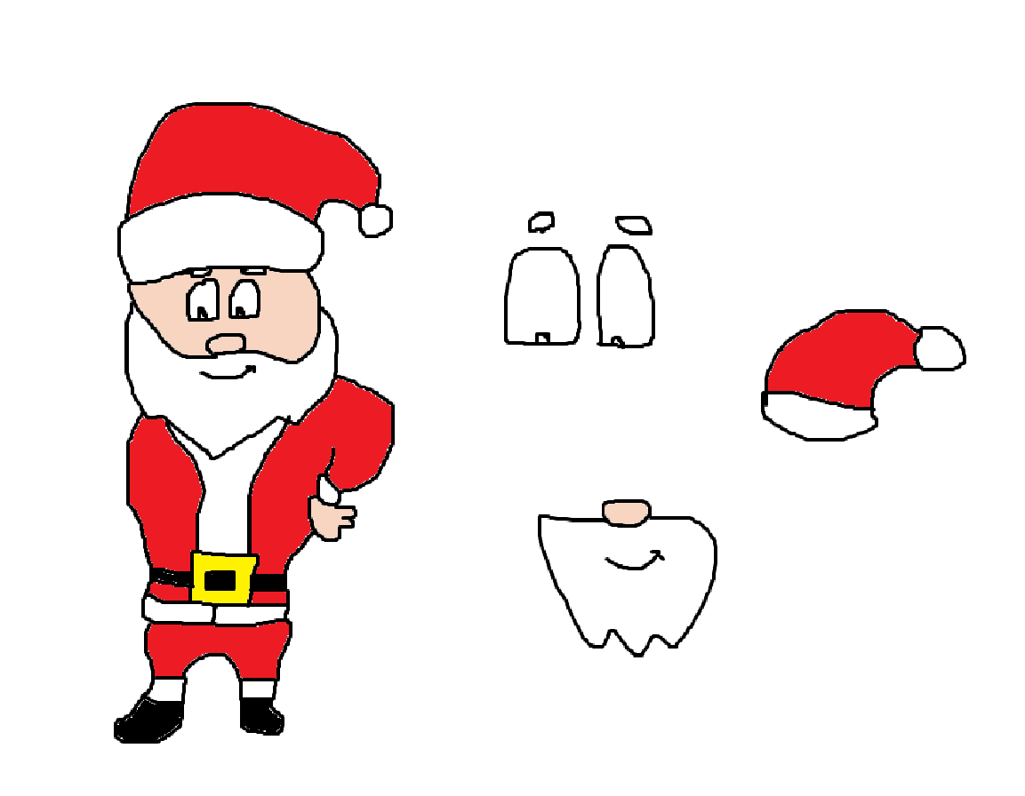 Cartoon Vector Stock - Santa Claus face parts (art STUFF) | Hub Ideas Wiki  | Fandom