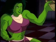 After calming down, She-Hulk is glad to see how strong she is